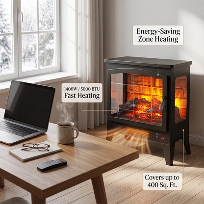 1400W_5000_BTU_fast_heating_electric_fireplace_stove_warming_home_office_up_to_400_sq_ft