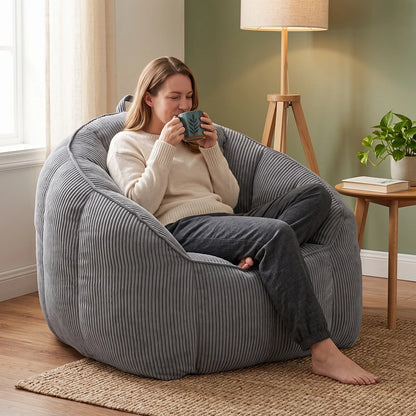 Comfy Large Bean Bag Sofa and Lazy Couch for Adults and Teens