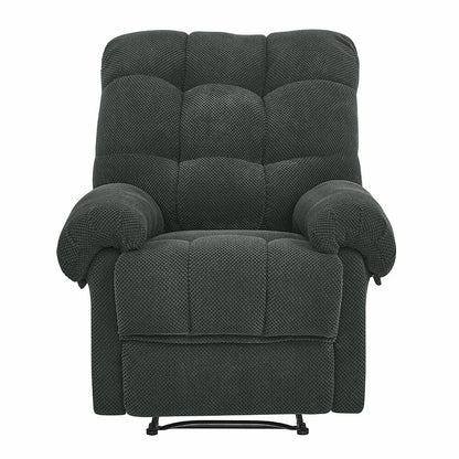Dark Grey Fabric Recliner Armchair