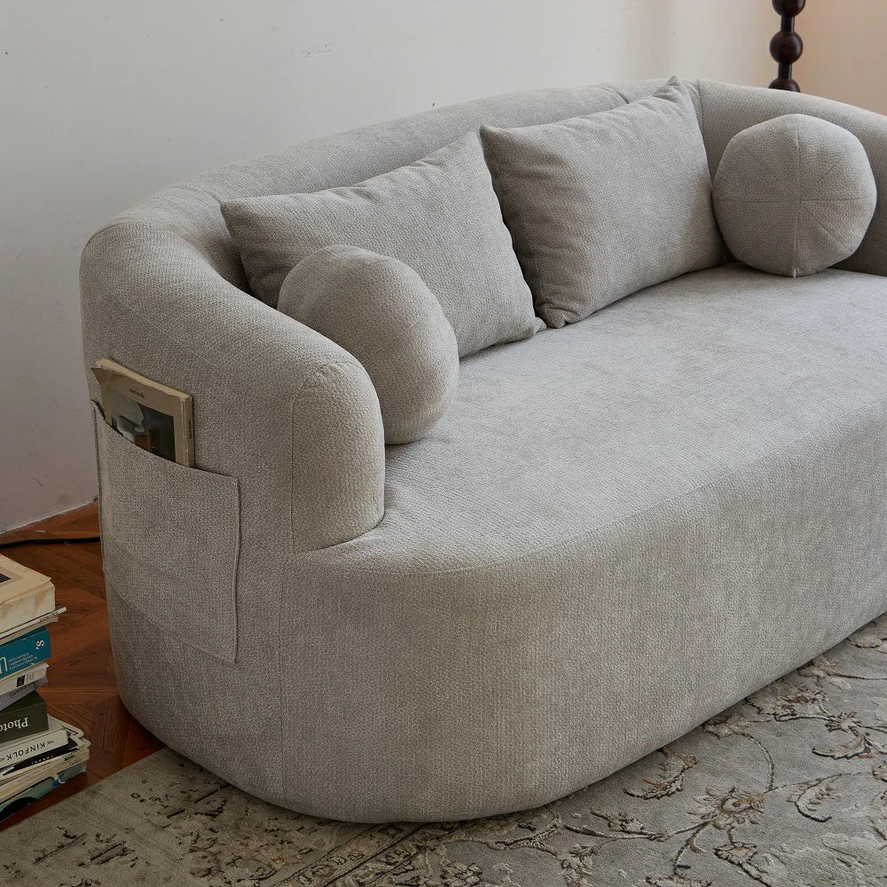Modern Deep Seat 2 Seater Couch and No Assembly Sofa for Apartment 9