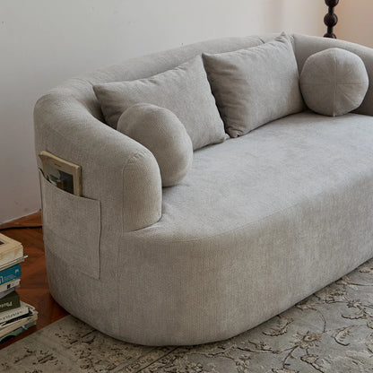 Modern Deep Seat 2 Seater Couch and No Assembly Sofa for Apartment 9