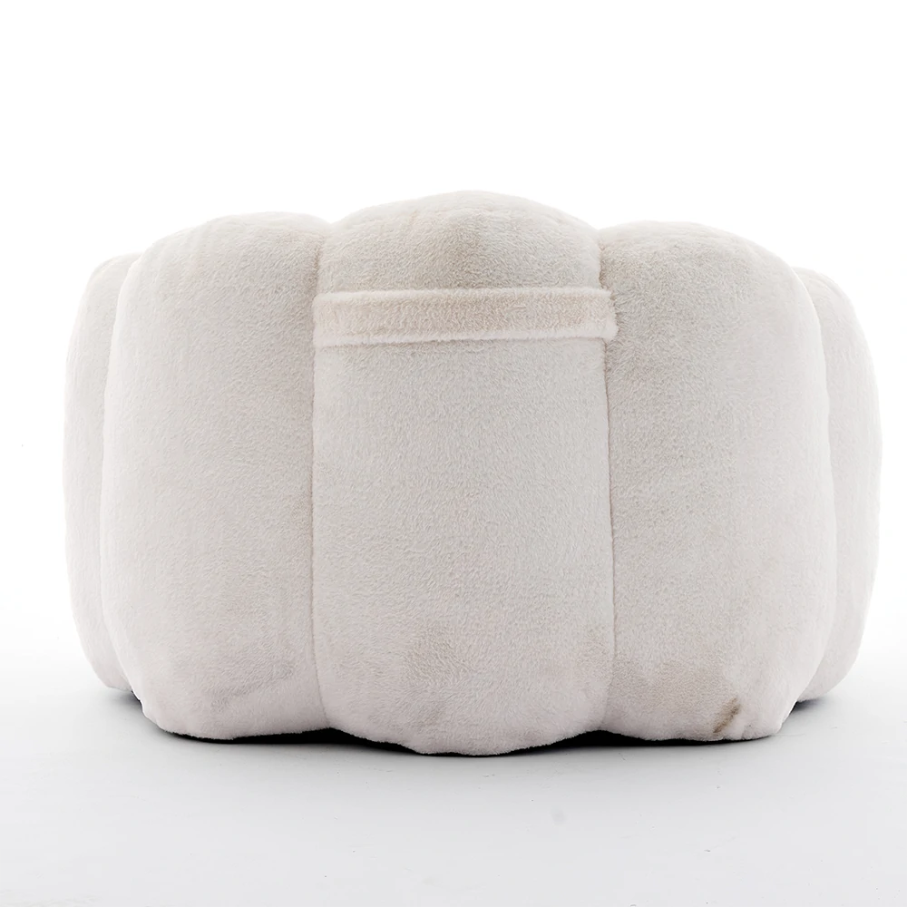Modern Lotus Accent Chair – Soft Plush Bean Bag Lounger with Pull Handle