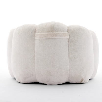 Modern Lotus Accent Chair – Soft Plush Bean Bag Lounger with Pull Handle
