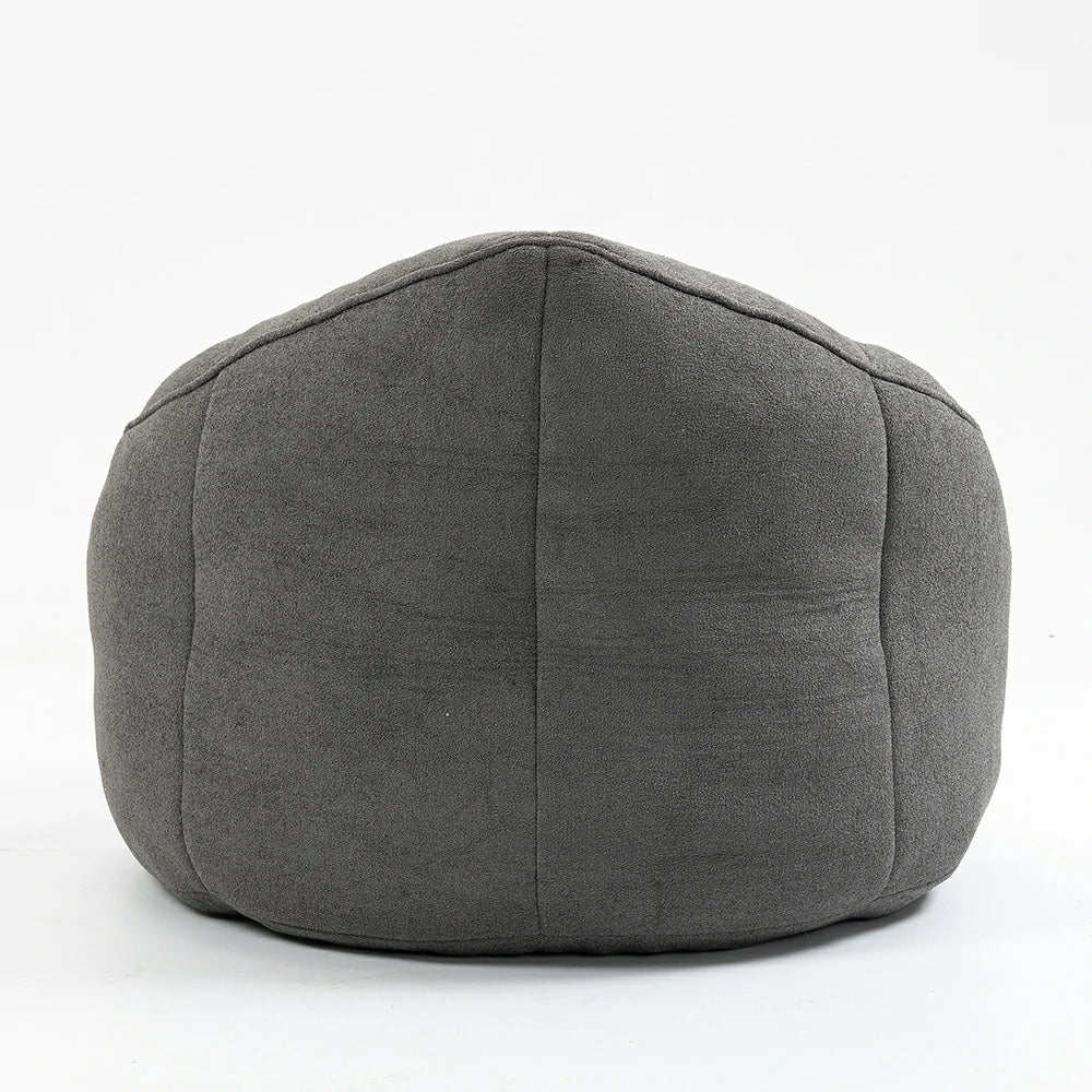 back view bean bag chair and footstool set