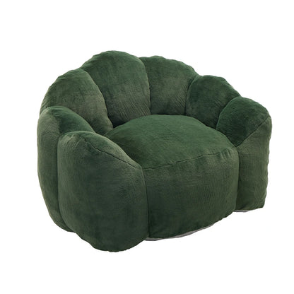 Modern Lotus Accent Chair – Soft Plush Bean Bag Lounger with Pull Handle